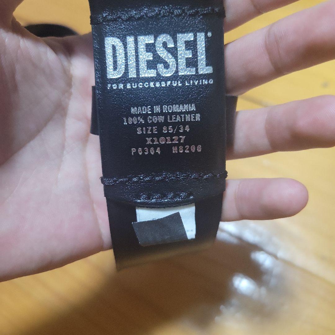 DIESEL ブラック ベルト サイズ85/34 - メルカリ