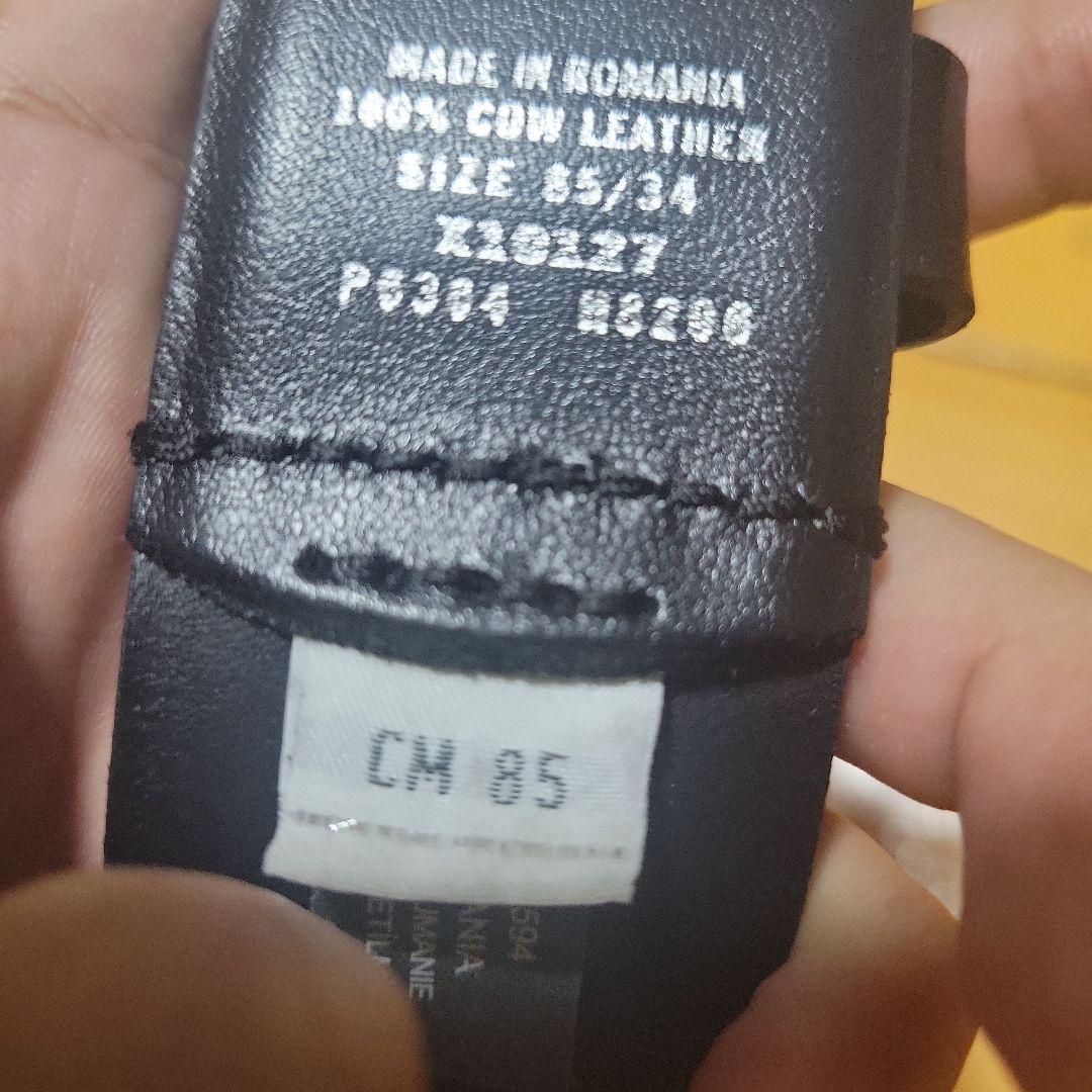 DIESEL ブラック ベルト サイズ85/34 - メルカリ