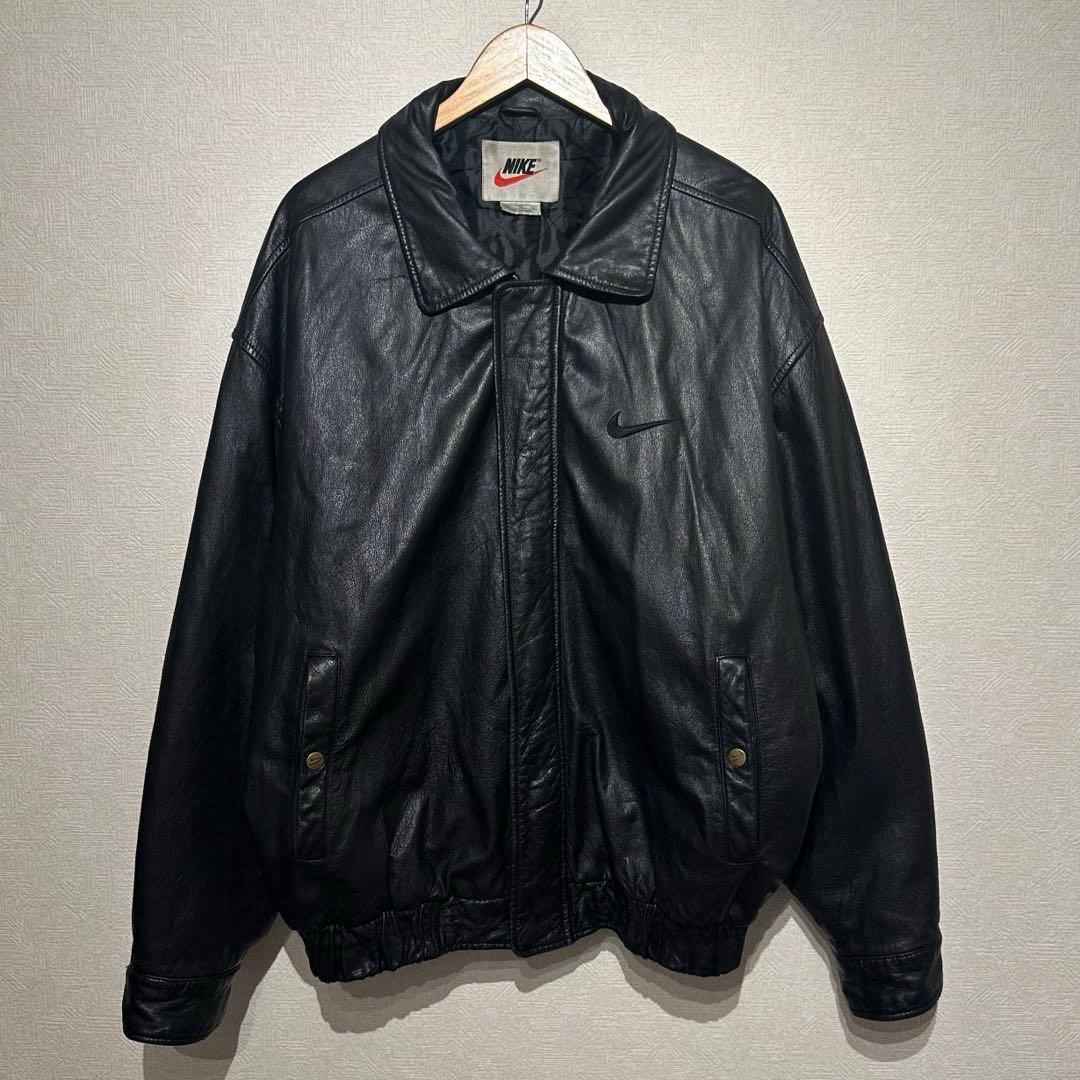 スペシャル】名作 90s Nike レザージャケット Stussy 元ネタ - メルカリ