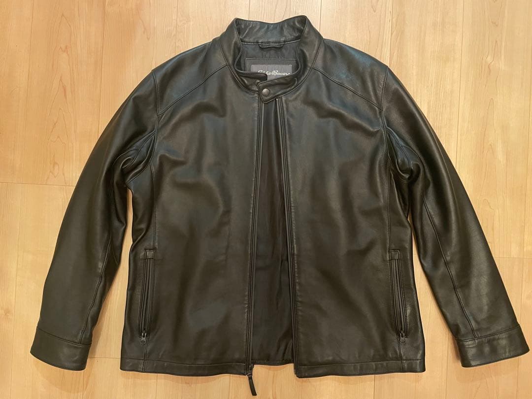 Eddie Bauer / レザージャケット black L vintage EDDIE BAUER leather jacket L black MOTO supple cowhide | eBay