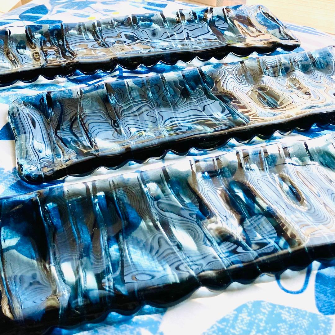 ★sghr■ウェーブ■長方形プレート30cm■3枚セット■ デューン：長方形プレート (30cm) | 平皿 | Sghr