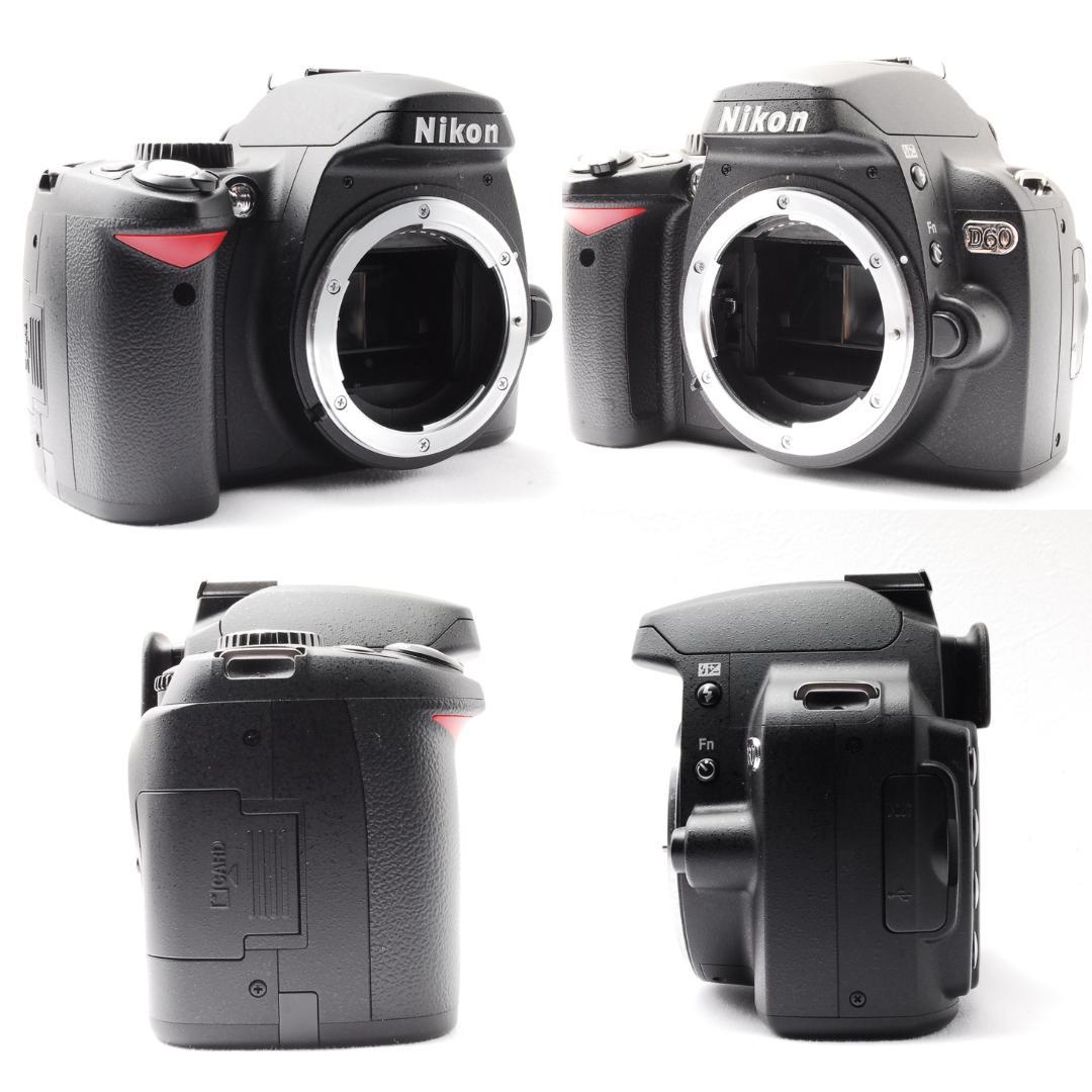 初心者セット✨Nikon D60 レンズセット スマホ転送 一眼レフカメラ