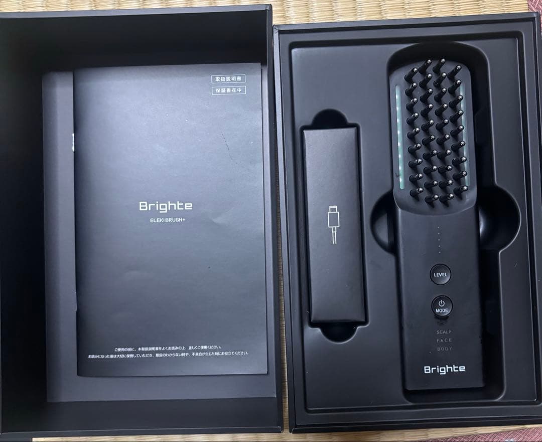 Brighte ELEKI BRUSH ＋ 電気ブラシ 美顔器 新型】Brighte ELEKI BRUSH PLUS エレキブラシ プラス 美顔器 頭皮ケア
