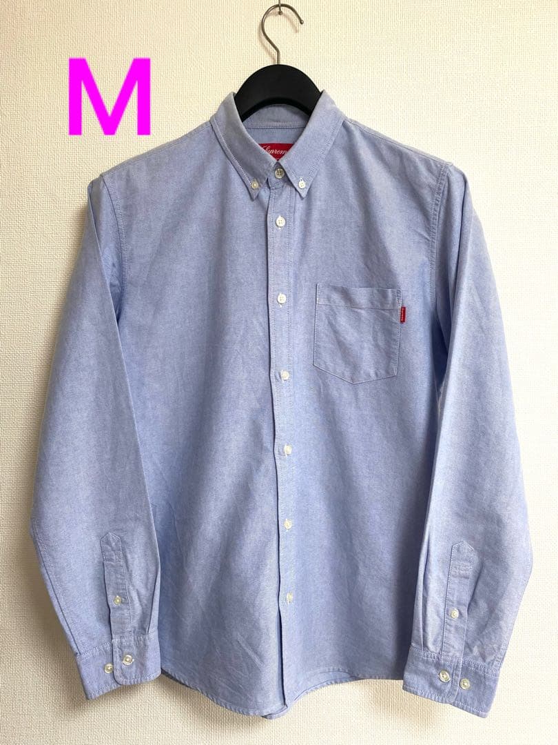 M Supreme Oxford Shirt ライトブルー Box Logo Supreme - Oxford Shirt - UG.SHAFT