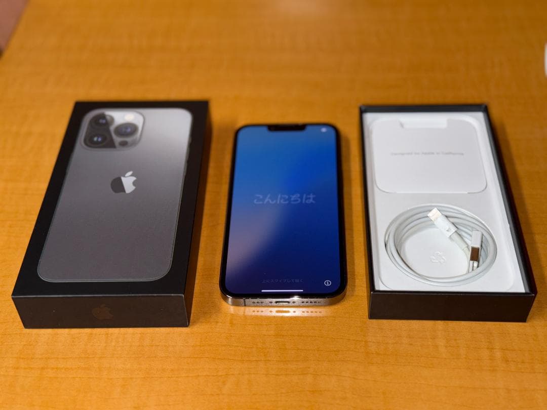 【SIMフリー★ 美品☆】iPhone13pro グラファイト 128GB