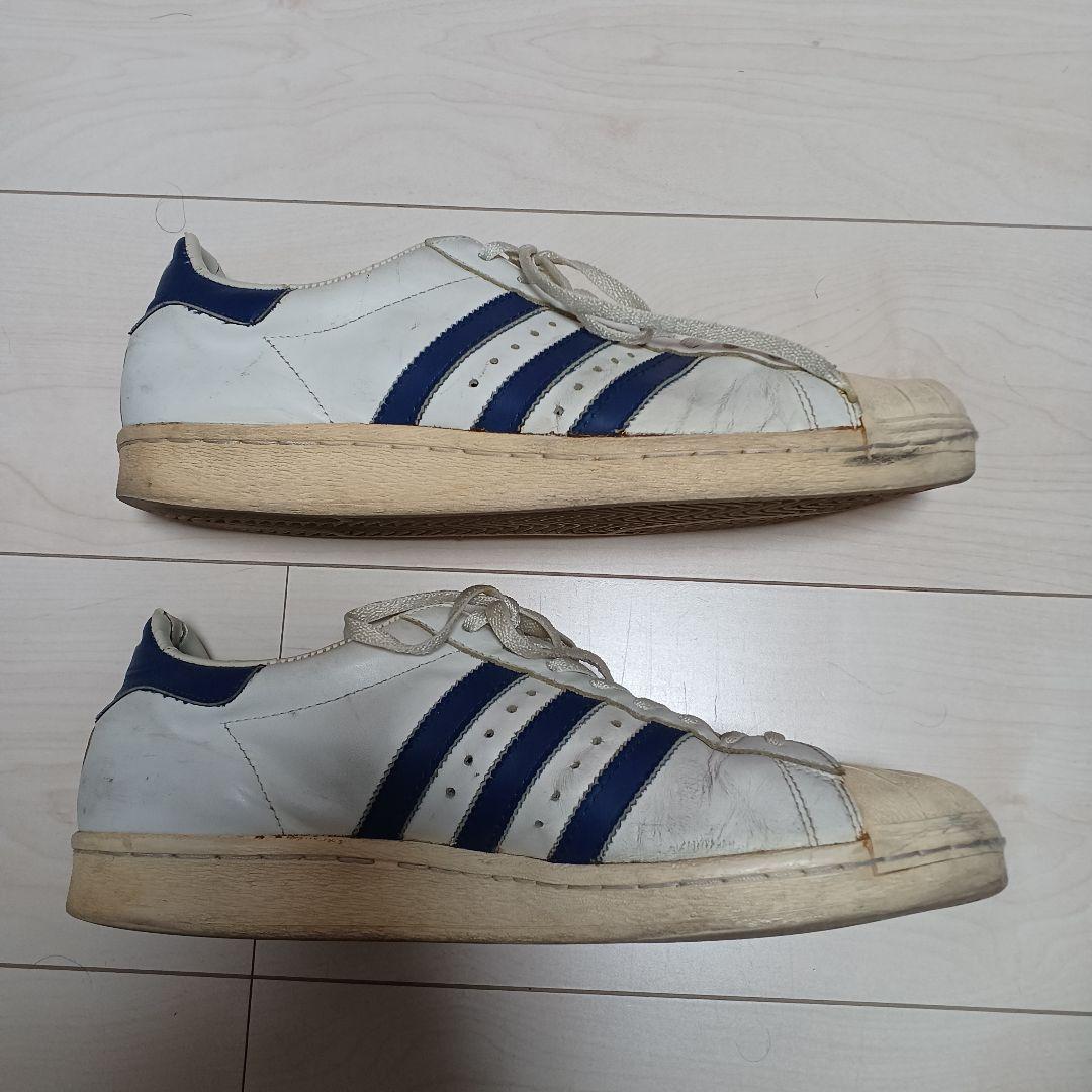 adidas superstar フランス製 ホワイト/ネイビー 28.5センチ - メルカリ