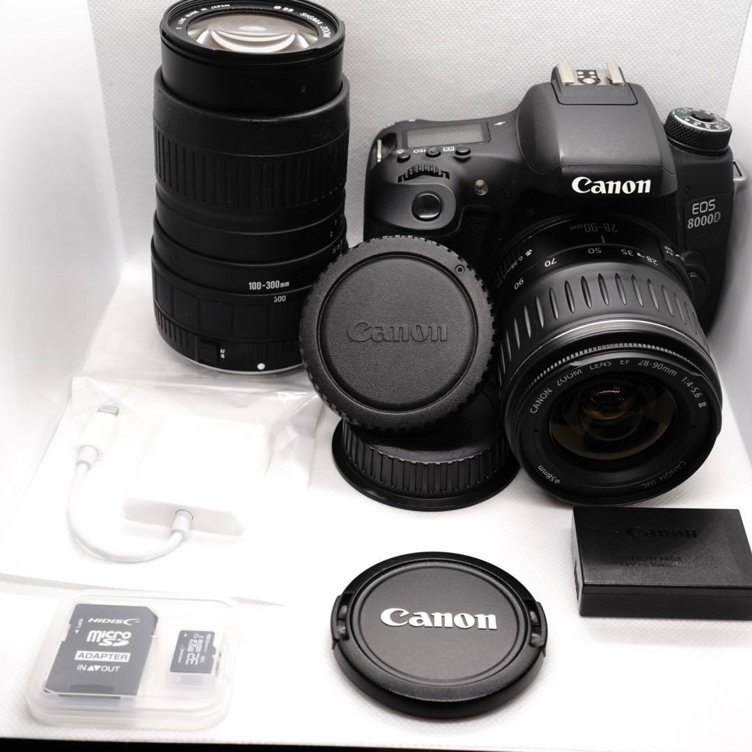 Canon EOS 8000D ダブルレンズキット【スマホに転送可能☆】