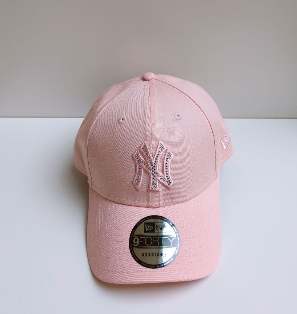 ニューエラ 9FORTY ヤンキース ラインストーン ピンクレモネード