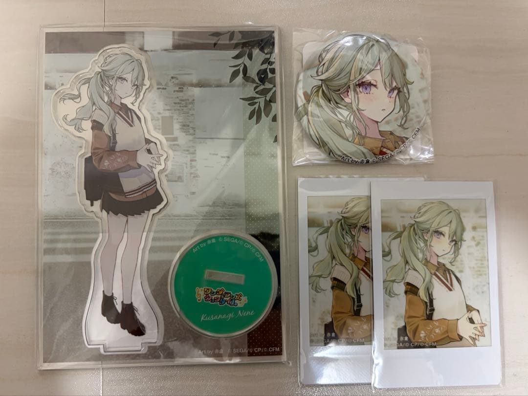 プロセカ ZOZOTOWN 第1弾 草薙寧々 アクスタ 缶バッジ チェキ