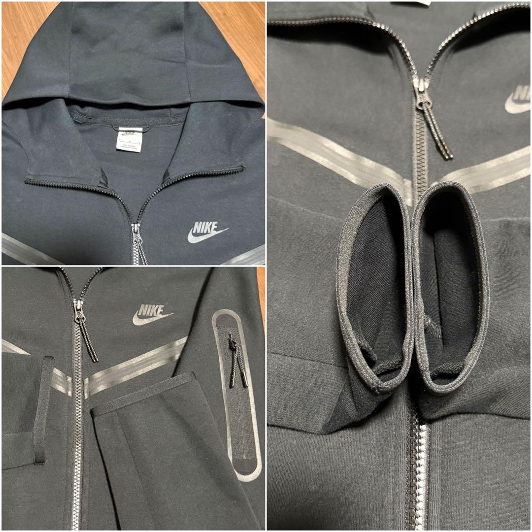 メンズL ブラック テックフリース セットアップ NIKE 黒 過去モデル