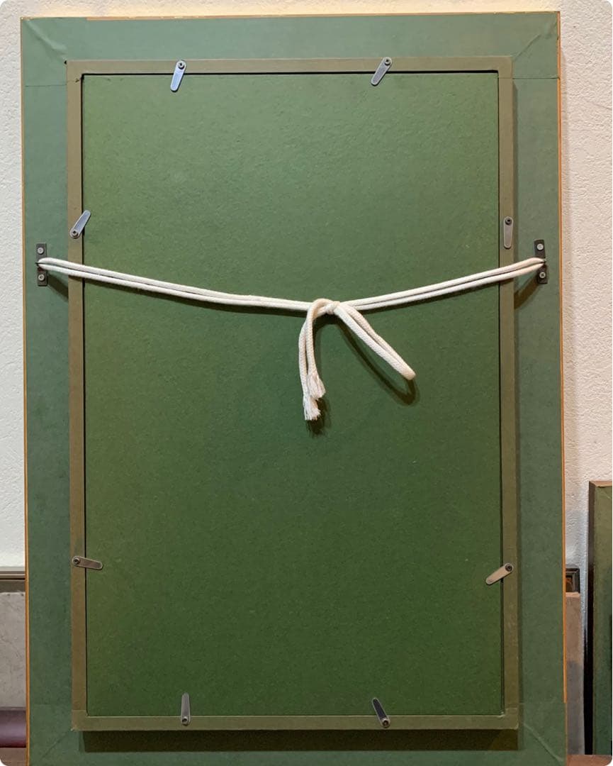 希少　絵画　油彩肉筆画　真作　神門四郎『山茶花』M6サイズ