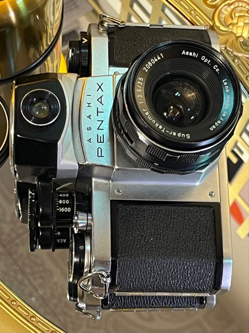 PENTAX SV + SUPER TAKUMAR 35mm F3.5 露出計付 Pentax Super-Takumar 35mm f3.5 M42 Screw Mount Wide Angle Lens [EXC+]