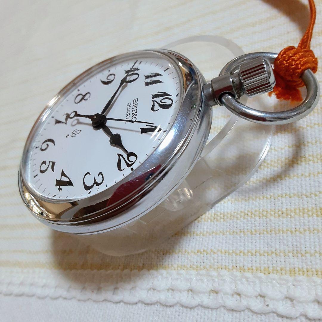 稼働美品 1981年SEIKO諏訪懐中時計 鉄道時計国鉄四国7550−0010