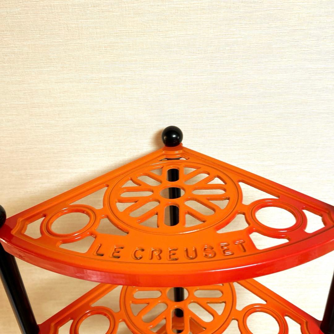 Le Creuset ルクルーゼ ポットスタンド 5段 オレンジ ラック - メルカリ