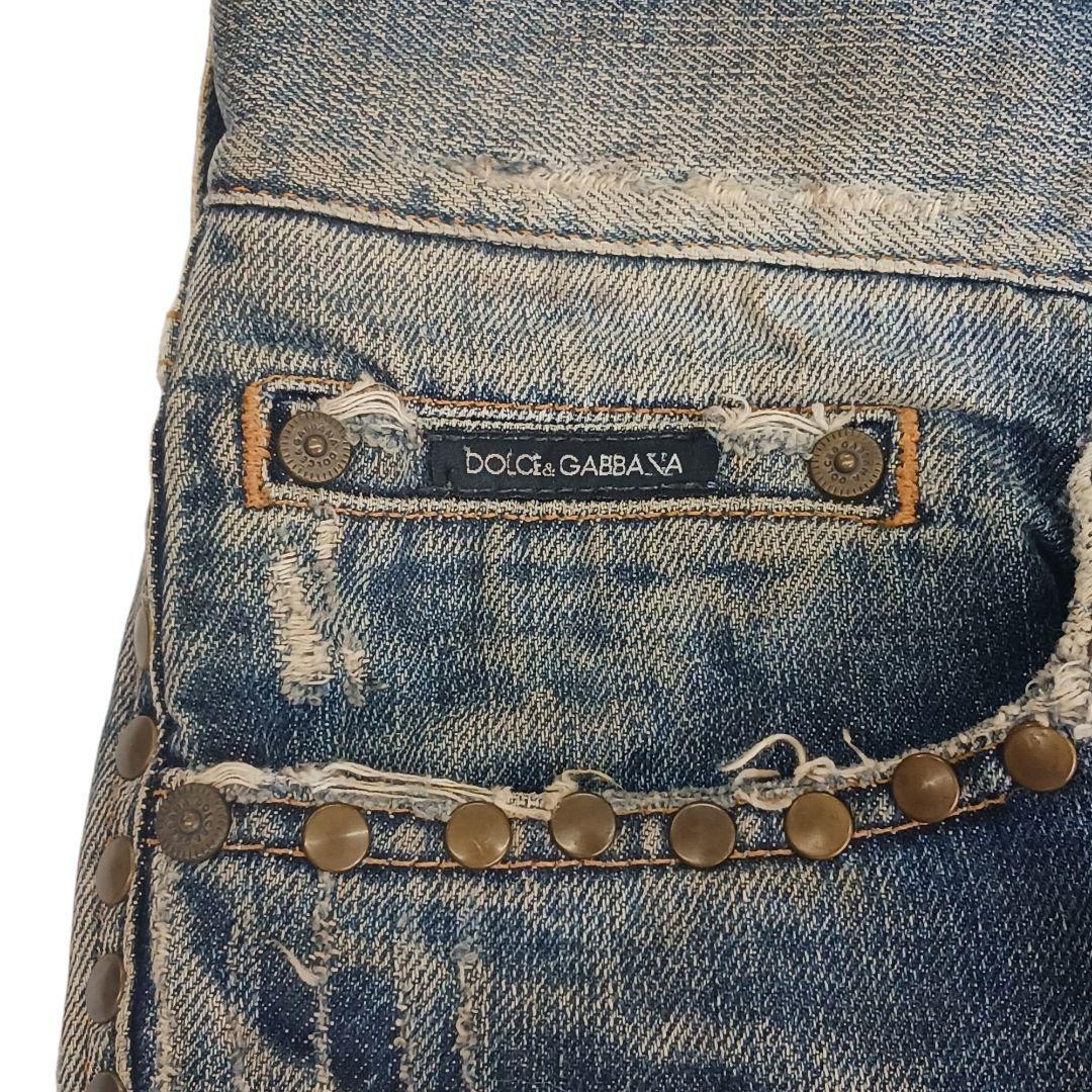 DOLCE&GABBANA 50 メンズ スタッズ デニム ドルガバ ストレート - メルカリ