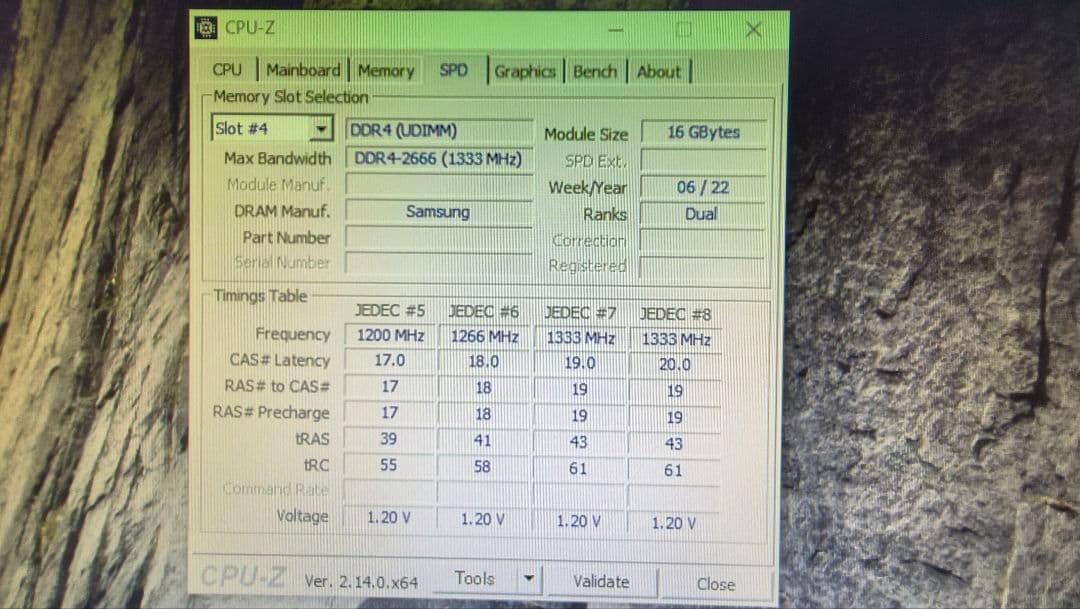 DDR4 16GBx2枚 32GB pc4-2666 動作確認済み ①