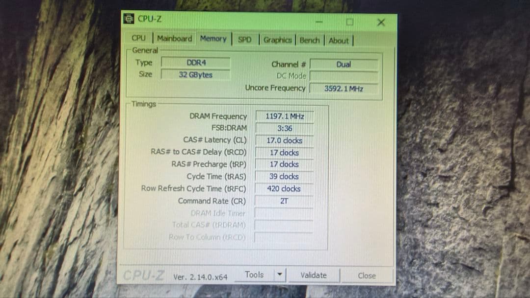 DDR4 16GBx2枚 32GB pc4-2666 動作確認済み ①