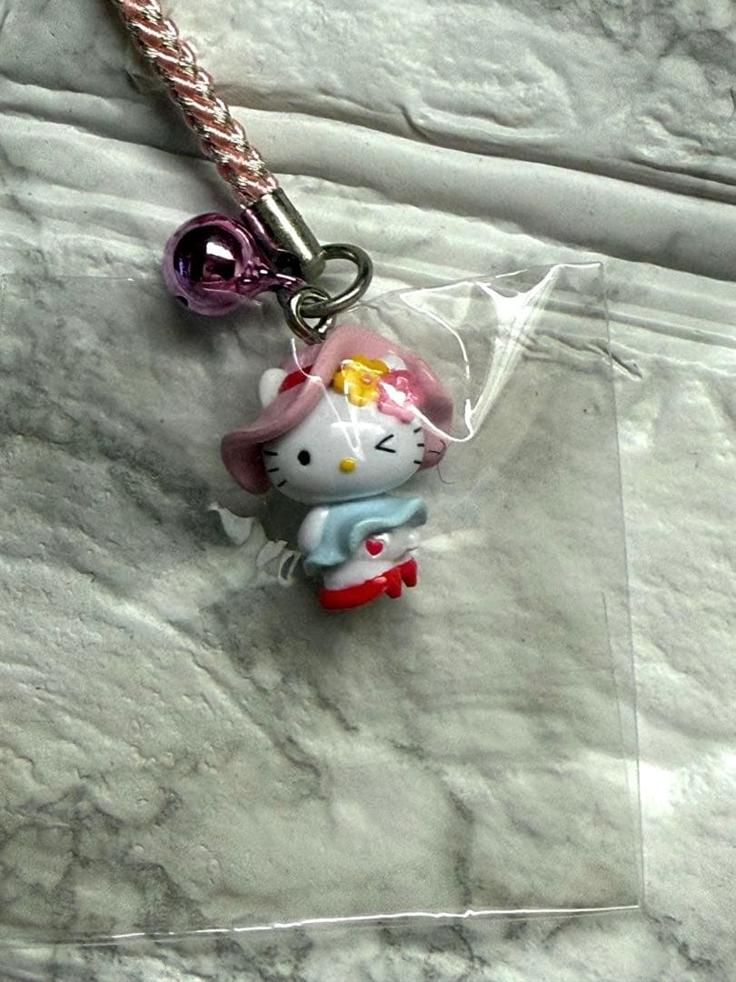 ご当地ストラップ ハローキティ 銀座カンカン娘 岩手 福島 新潟 その他