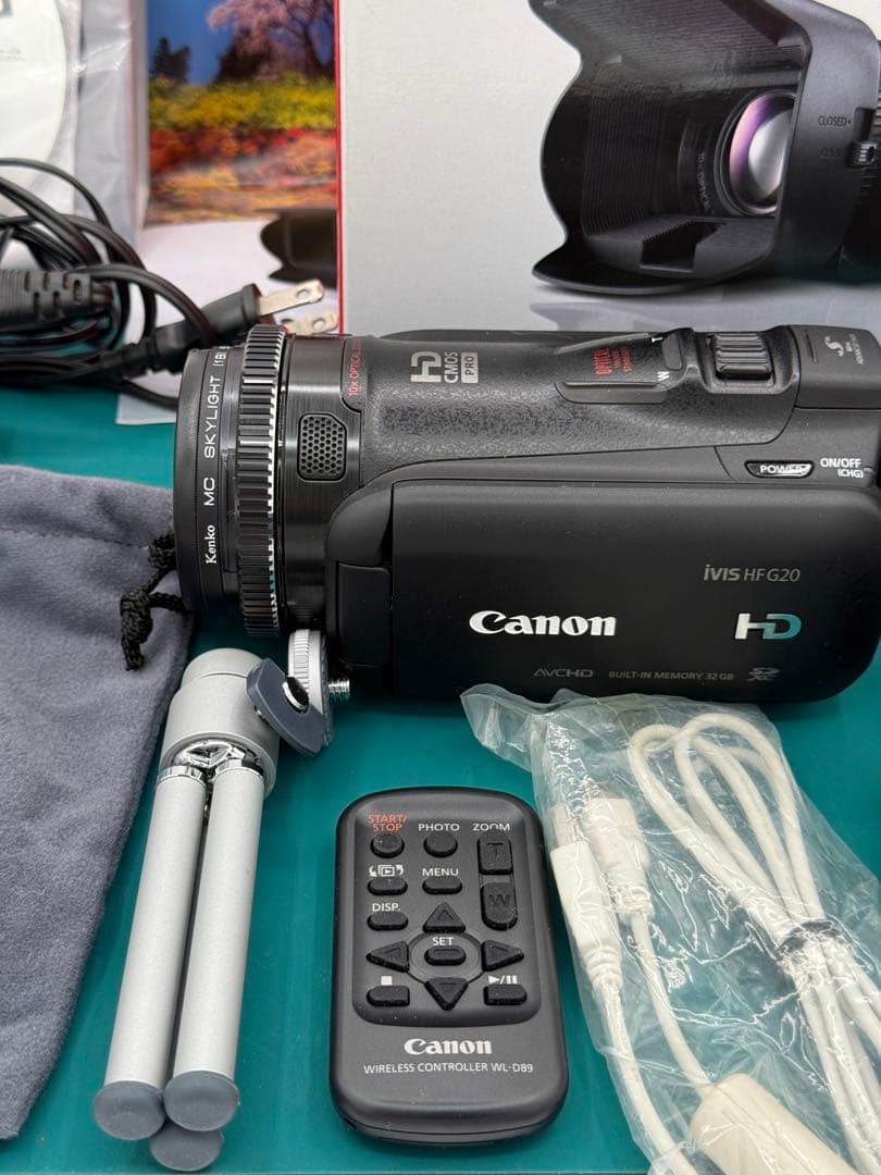 Canon iVIS HFG20 光学10倍ズーム 内蔵32GB ビデオカメラ