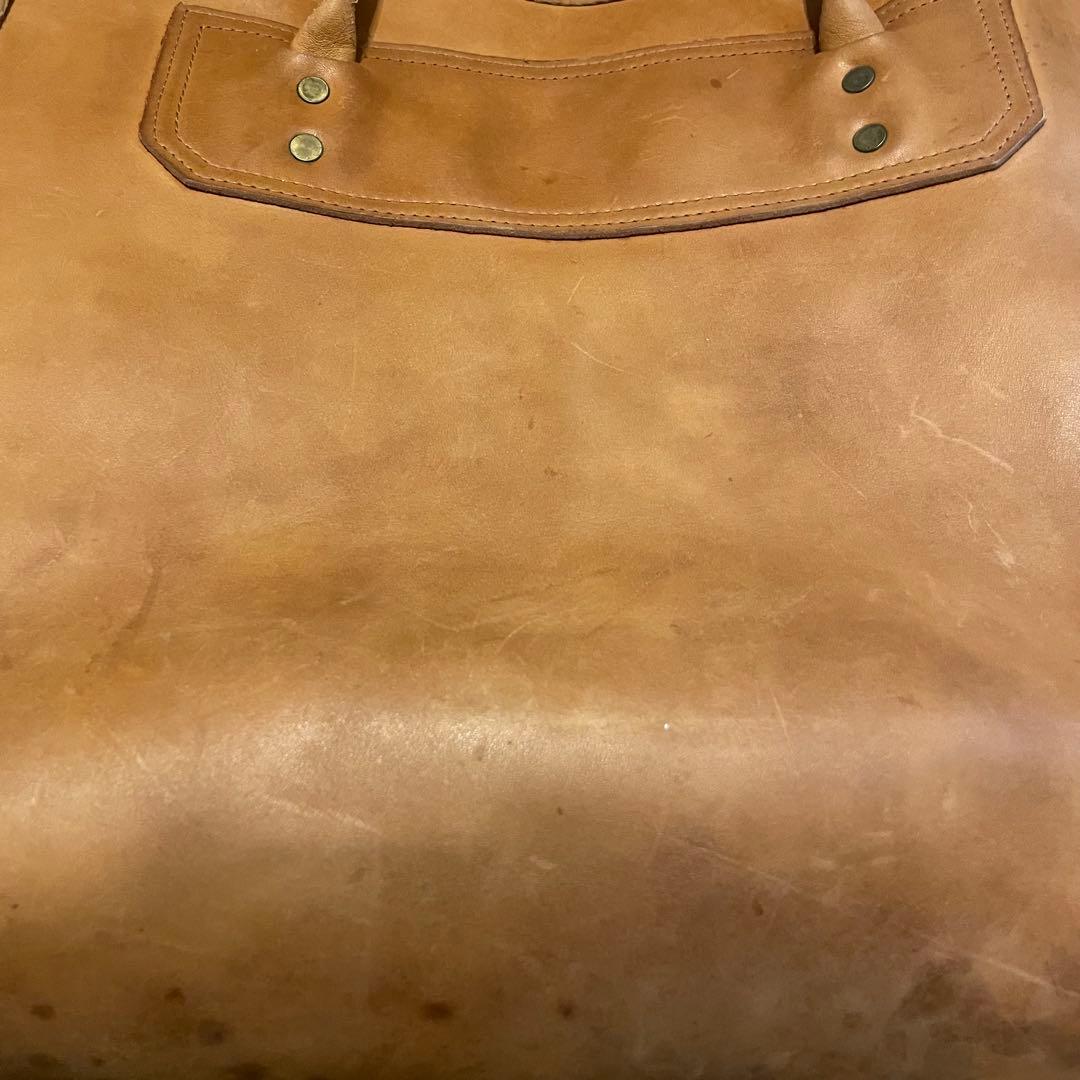 80s〜 GOKEYS ゴーキーズ レザー トートバッグ 大容量 ブラウン - メルカリ