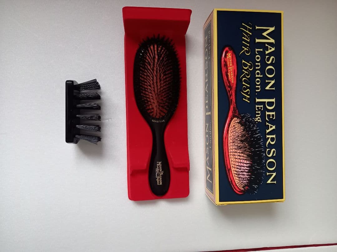 Mason Pearson ヘアブラシ クリーニングブラシ付き MASON PEARSON（メイソンピアソン） ヘアブラシ クリーニングブラシ付