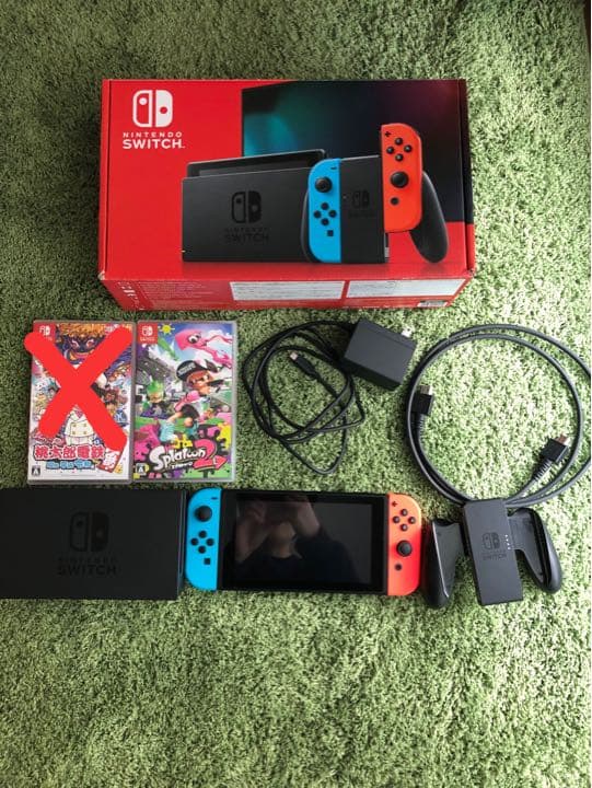 値下げしました♫ニンテンドーSwitch本体＋スプラトゥーン2 ゲオ公式通販サイト/ゲオオンラインストア【中古・箱説あり・付属品