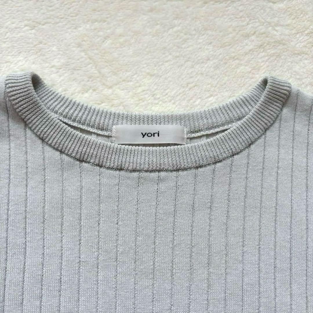 yori ヨリ ハイゲージ コットン リブ ニット カットソー - メルカリ