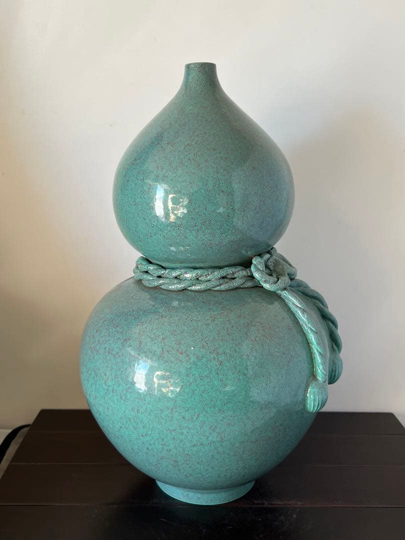 極上・爐鈞釉瓢箪花瓶•【大清乾隆年製】在銘•文房具•清時代 W--32 極上・爐鈞釉瓢箪花瓶•【大清乾隆年製】在銘•文房具•清時代 W--32