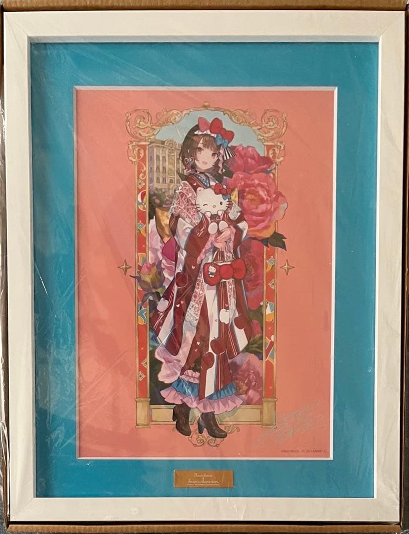 藤ちょこ×サンリオ 01/ハローキティver. 直筆サイン入り高精細複製原画