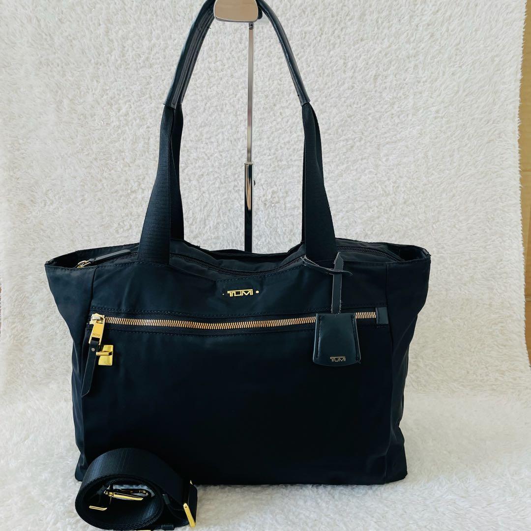 TUMI トートバッグ ショルダーバッグ 2way 黒 肩掛け A4可
