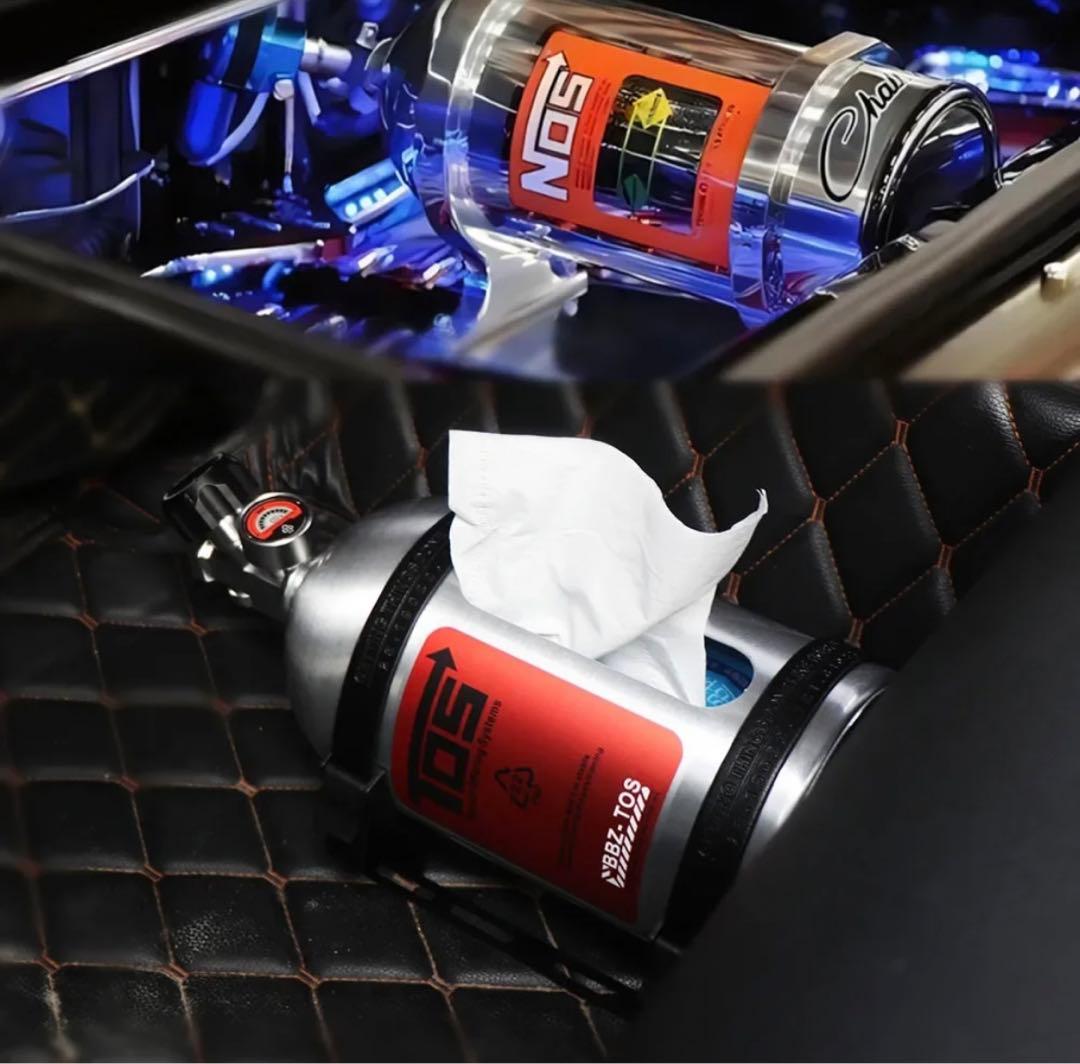 ワイスピ ニトロ タンク型ティッシュケース カーアクセサリー ワイルド