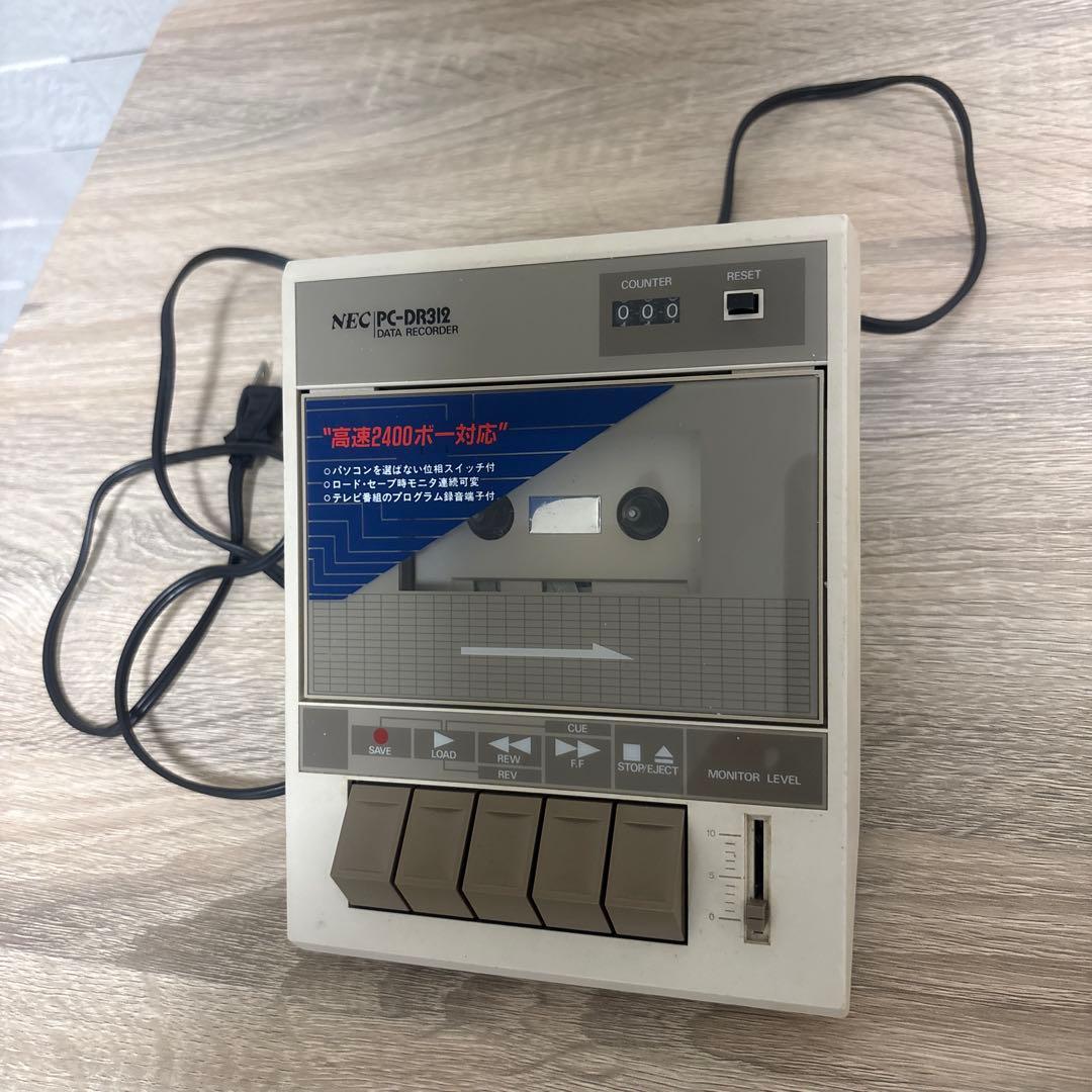 【通電＆動作確認済】NEC PC-DR312 データレコーダー さまざまなメーカーから数多くの機種が登場したデータレコーダたち
