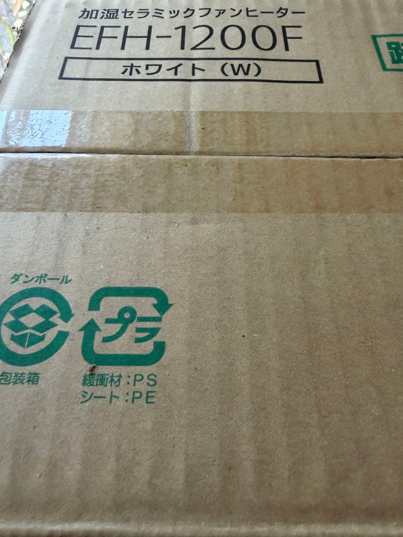 加湿機能付き電気セラミックファンヒーター EFH-1200F-W ダイニチ