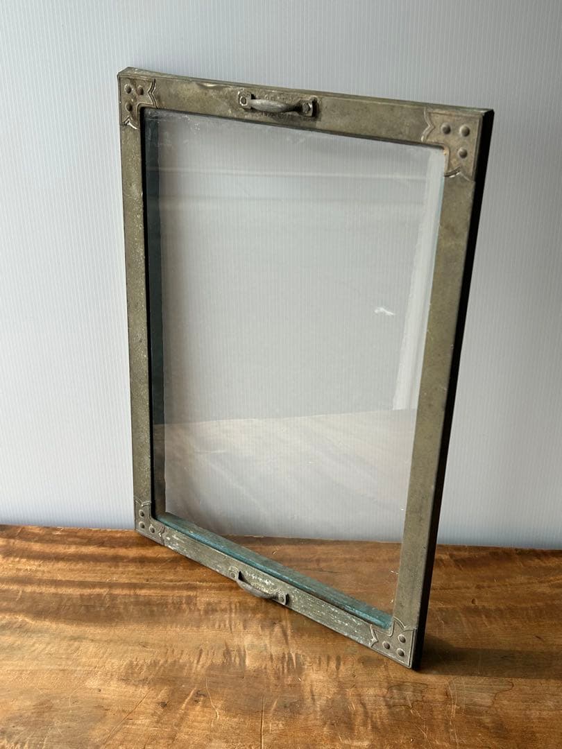 アンティーク Rガラスケース ディスプレイ 駄菓子屋 レトロ ブリキ