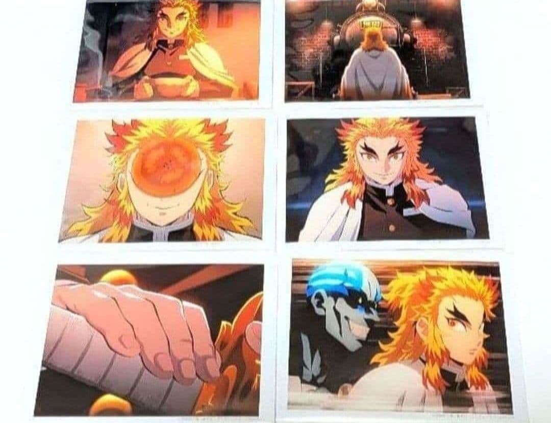 新品】鬼滅の刃 無限列車編 第一話 ランダムブロマイド 煉獄杏寿郎 6点