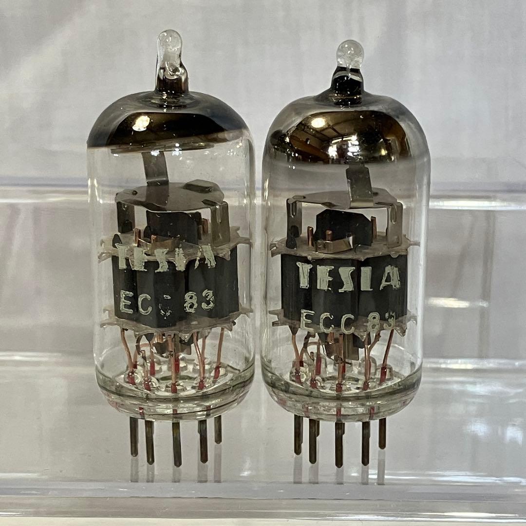 TESLA ECC83 NOS 真空管 旧チェコスロバキア製 2本セット -1