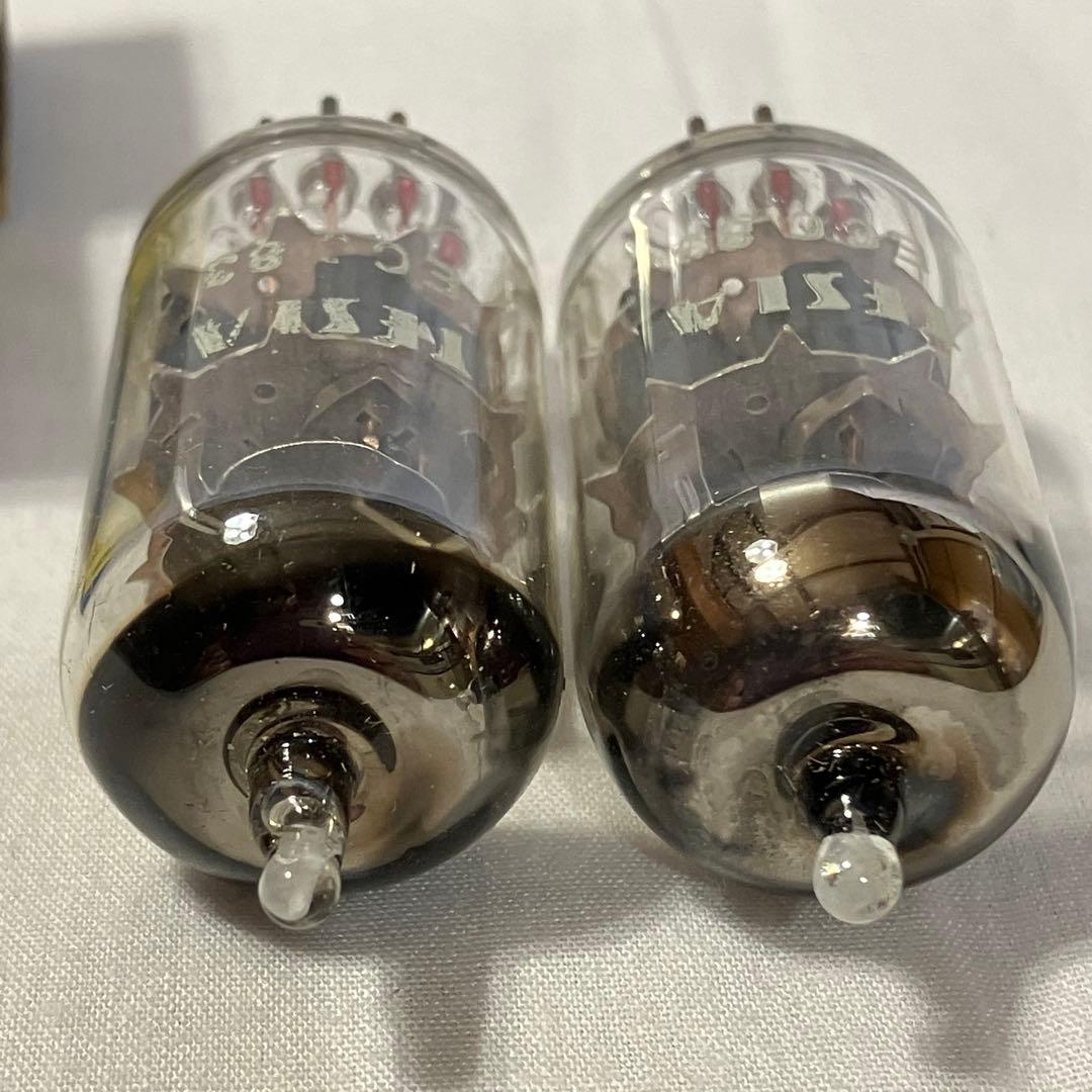 TESLA ECC83 NOS 真空管 旧チェコスロバキア製 2本セット -1