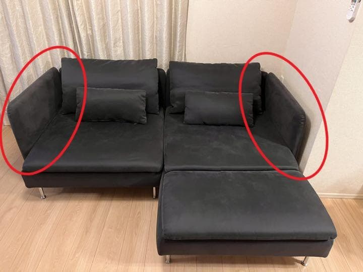 IKEA SÖDERHAMN(ソーデルハムン)アームレスト 2個セット グレー - メルカリ