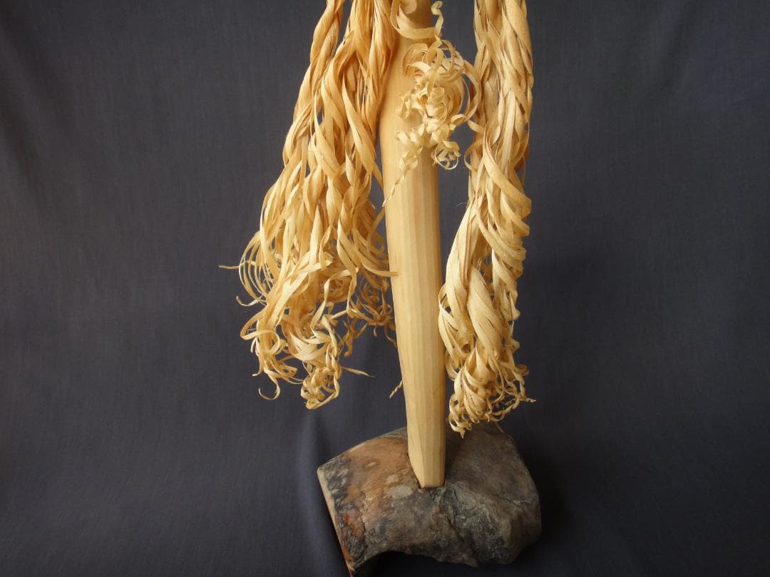 希少 アイヌ イナウ 60cm 台座付き アイヌ儀式