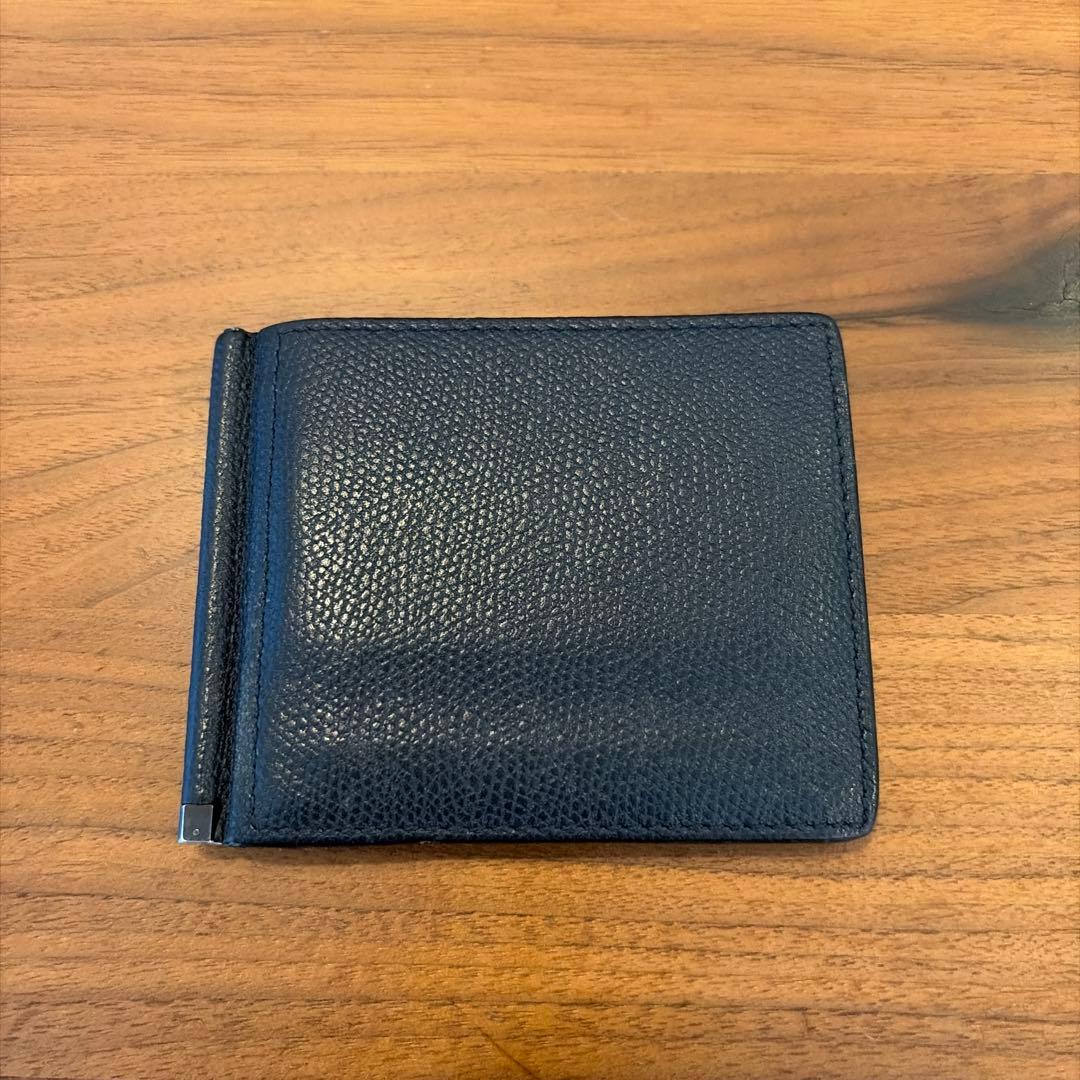 Valestra 二つ折り財布　マネークリップ　ネイビー Valestra 二つ折り財布 マネークリップ ネイビー 1548934607