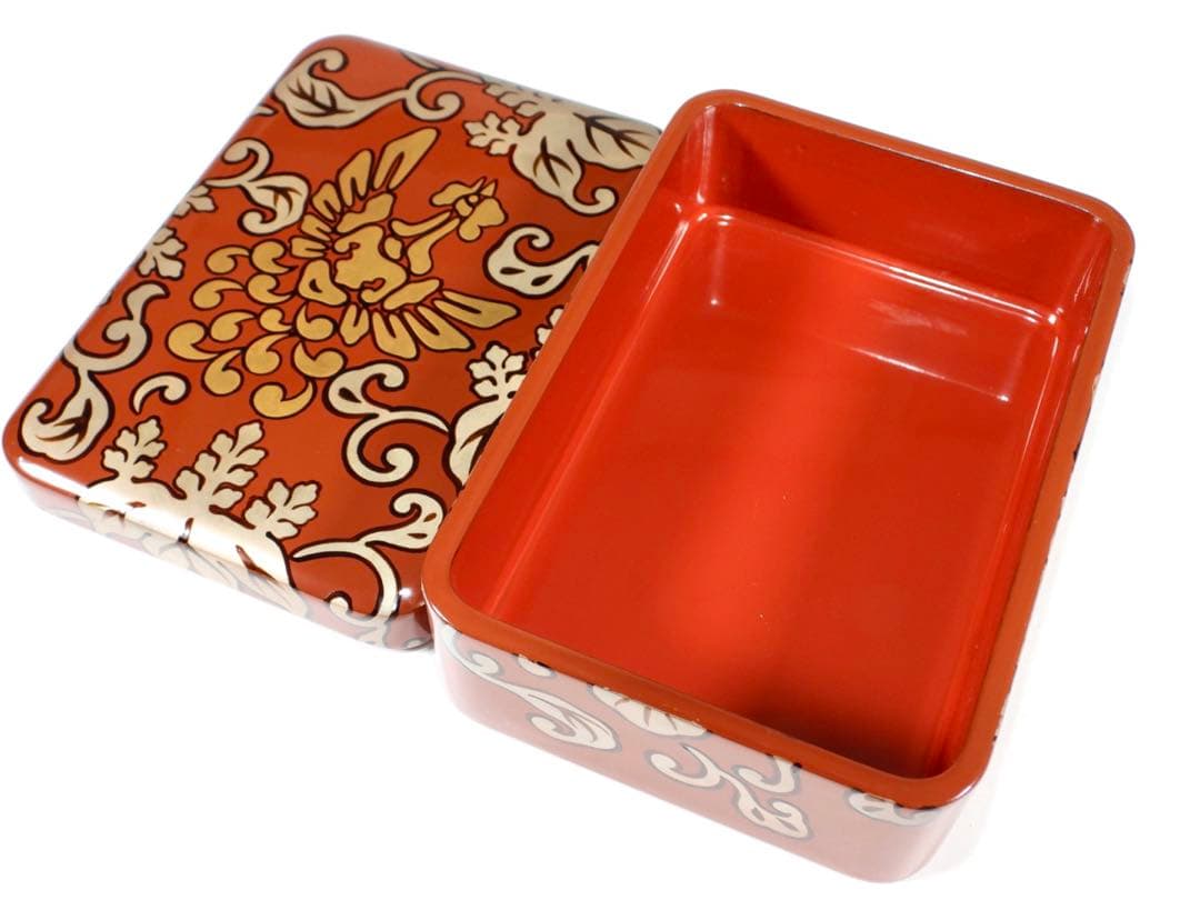 輪島塗 木製漆器 沈金 ちらし弁当、10客 高級美術