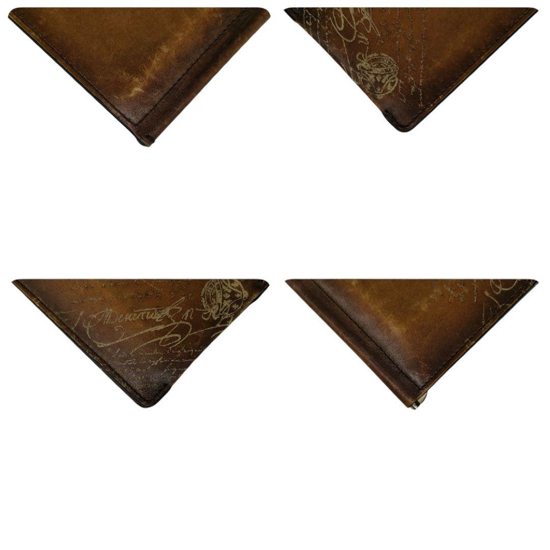 ベルルッティ マネークリップ フィギュア 折り財布 ブラウン