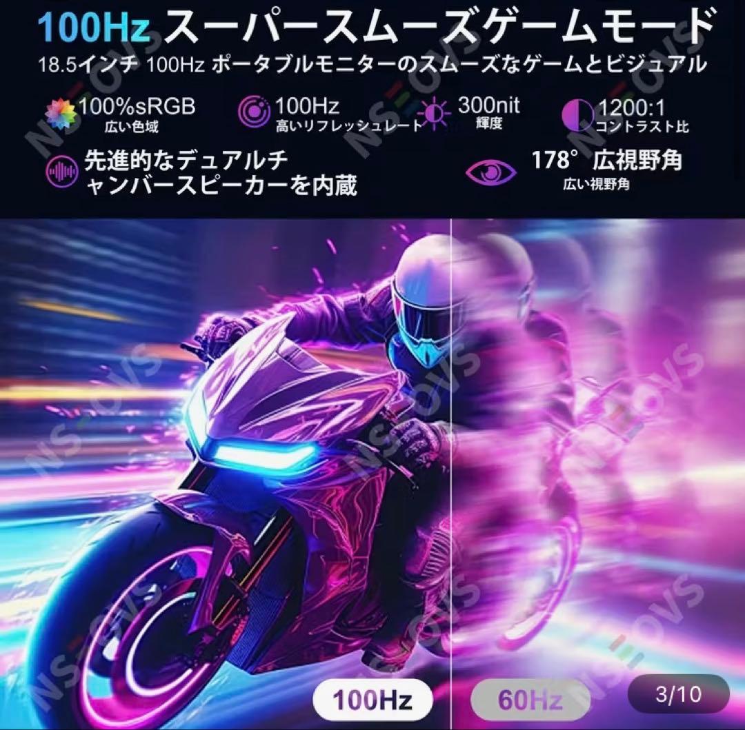 新品・未開封 18.5インチ モバイルモニター FHD 1080P 大画面