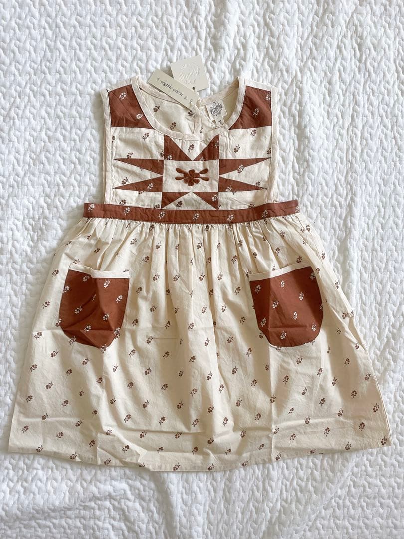 Apolina アポリナ - mto パッチワークワンピース5-7Y 新品未使用