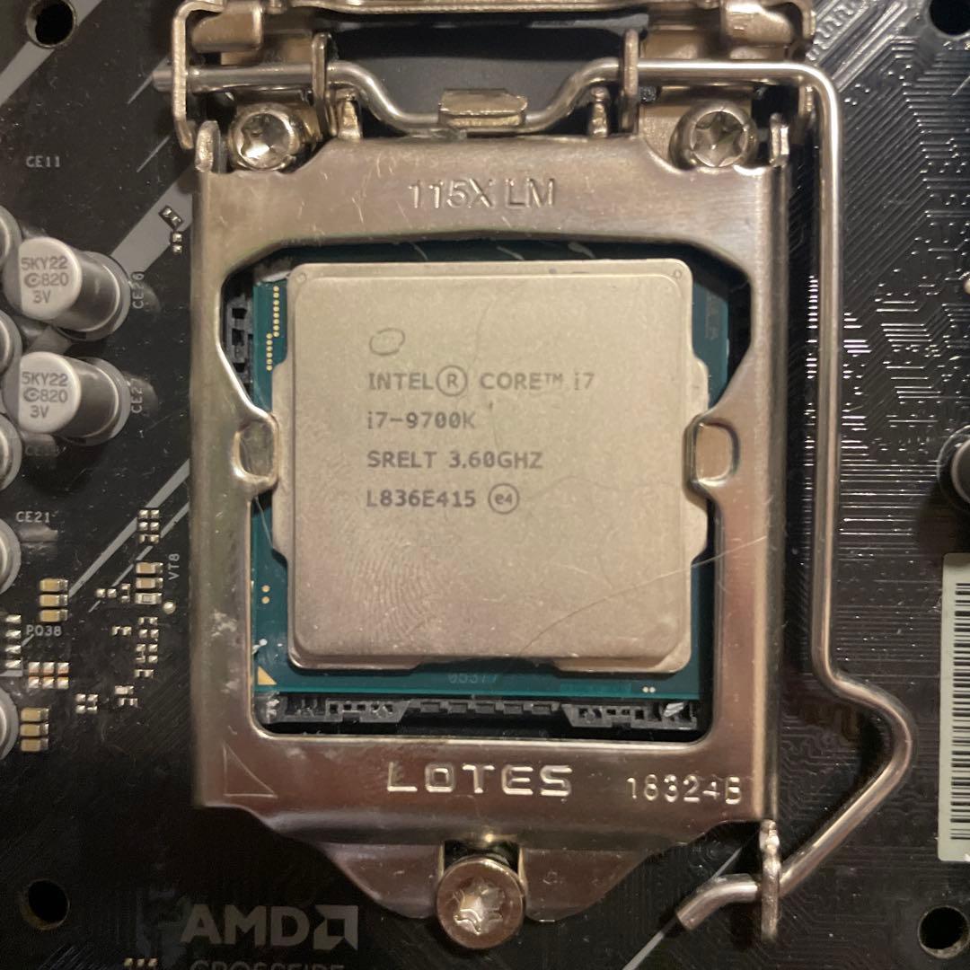 ASRock Z390 マザーボード i7-9700k メモリ8GB×4