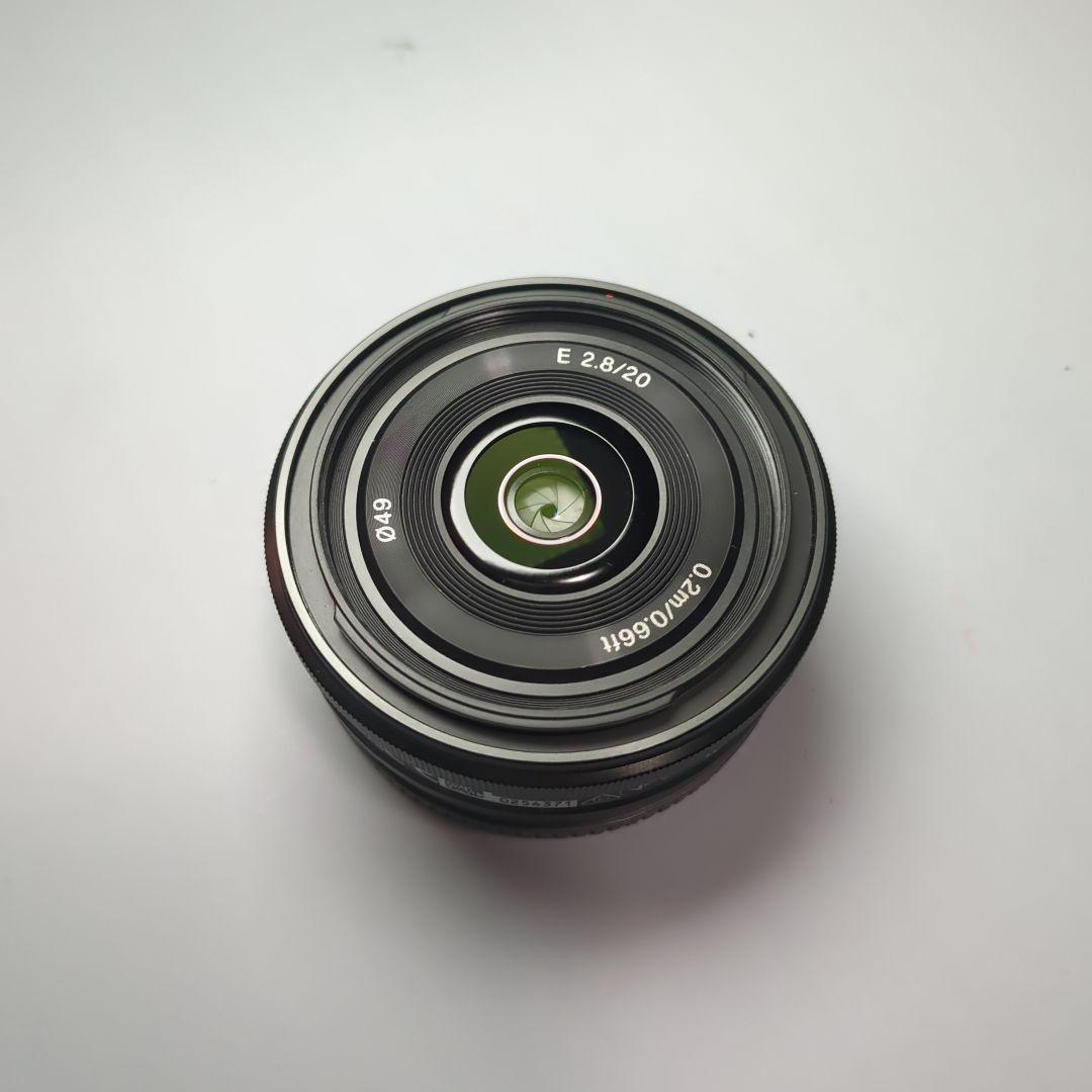 ソニー E 20mm F2.8 SEL20F28 プロテクタ等付き 美品