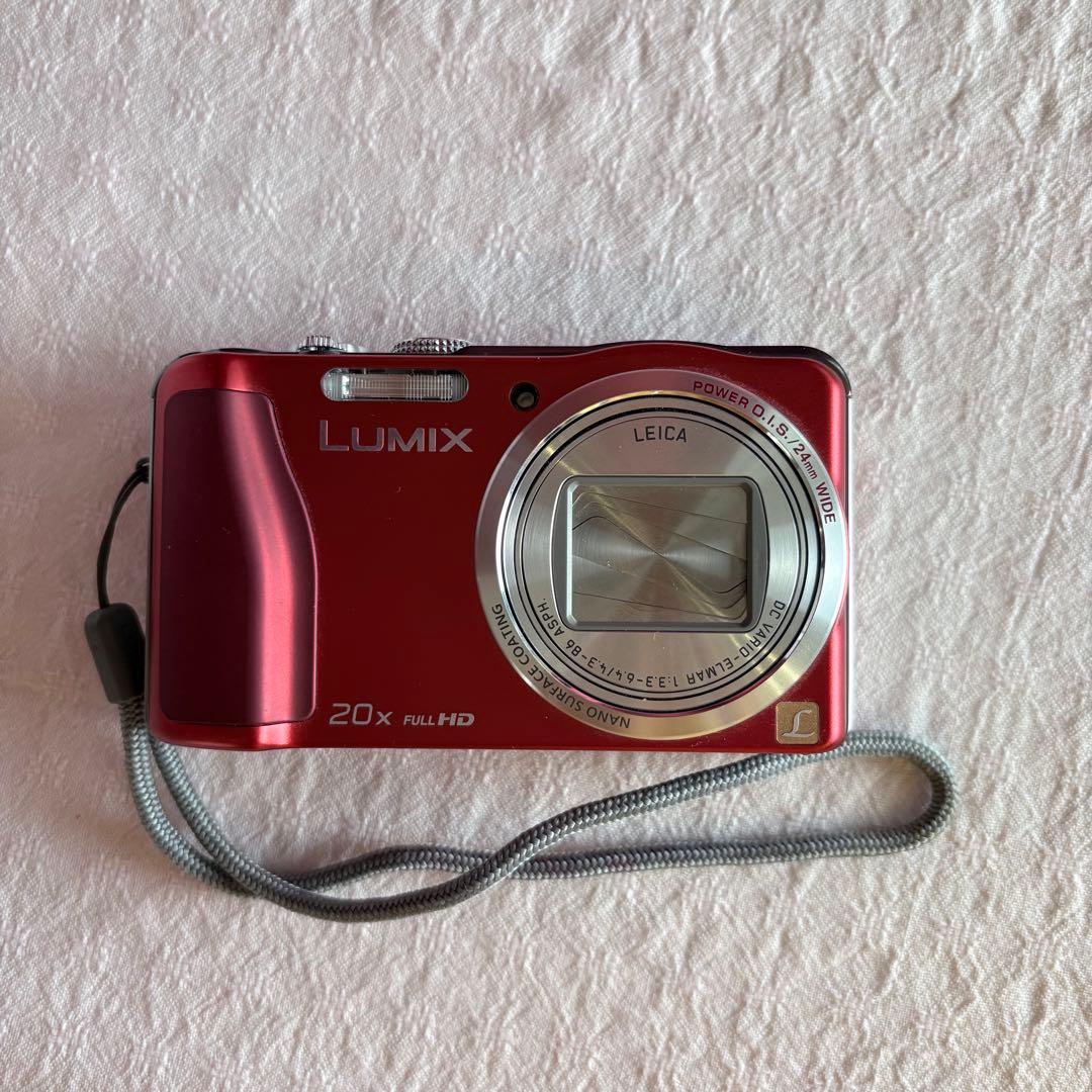 LUMIX DMC-TZ30 レッド 20倍ズーム　カメラライカレンズ