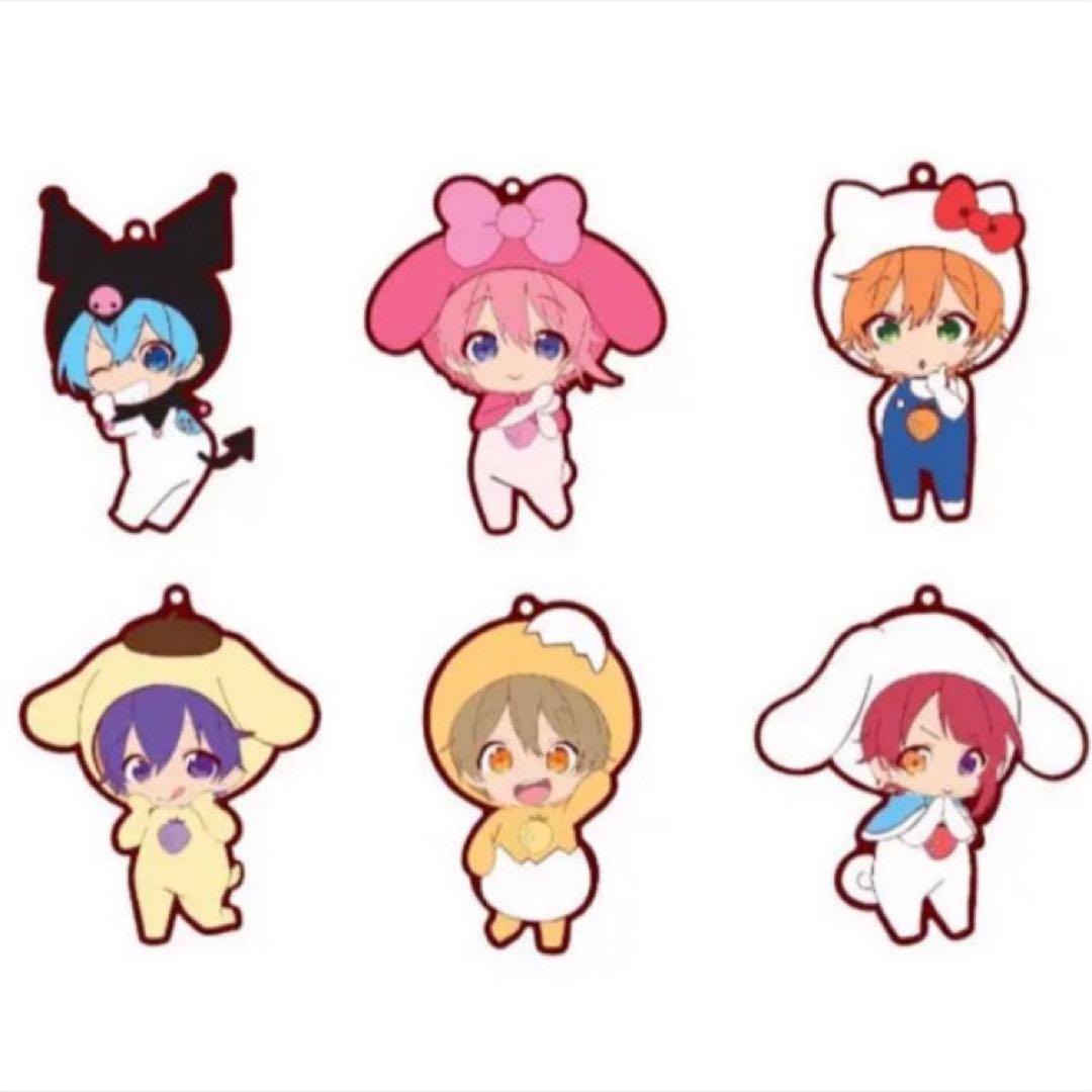 新品☆すとぷり【るぅと】サンリオ☆ぐでたま☆ラバーキーホルダー