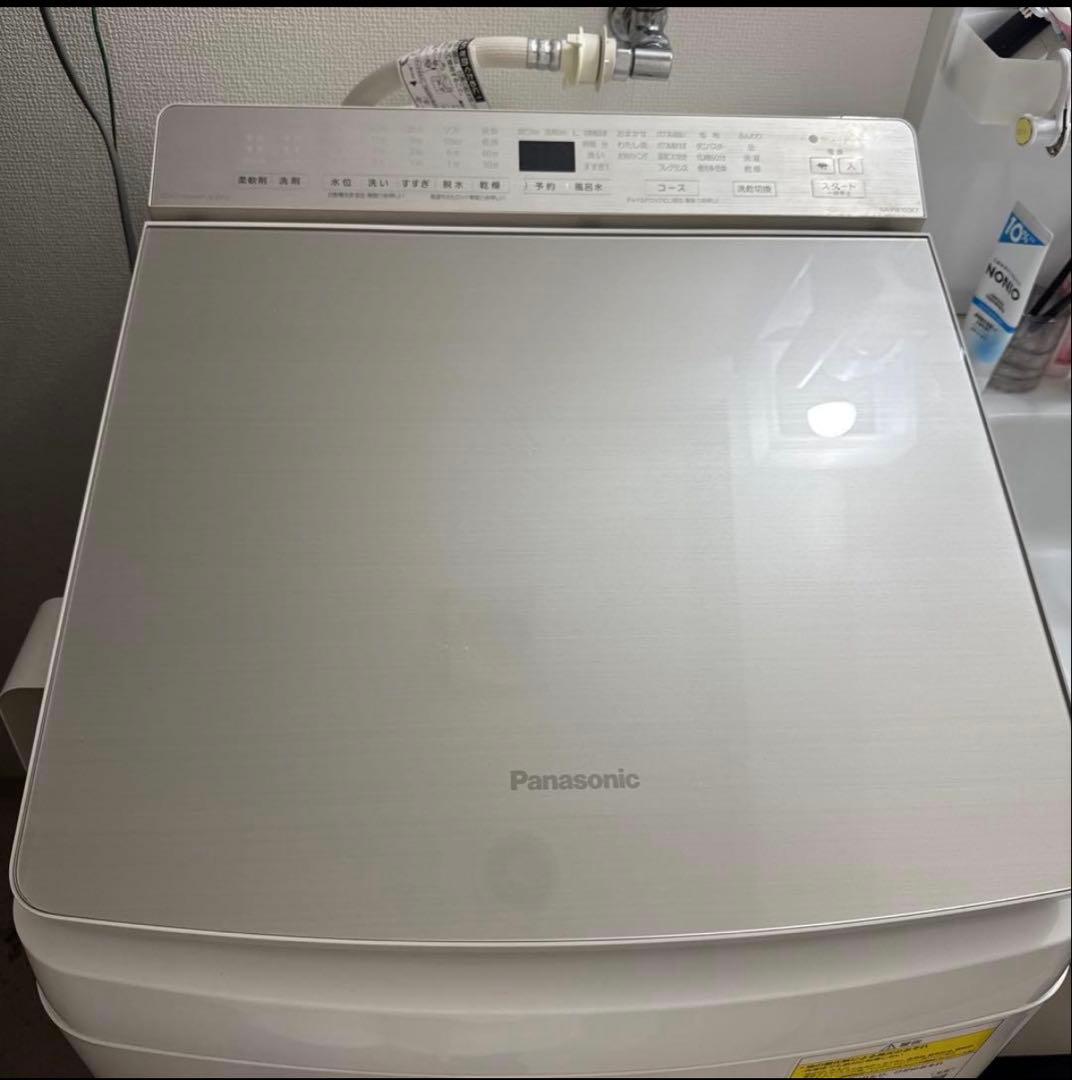 Panasonic 全自動洗濯乾燥機 縦型　10kg NA-FW100K7 NA-FW100K7-N 縦型洗濯乾燥機 FWシリーズ シャンパン [洗濯10.0kg