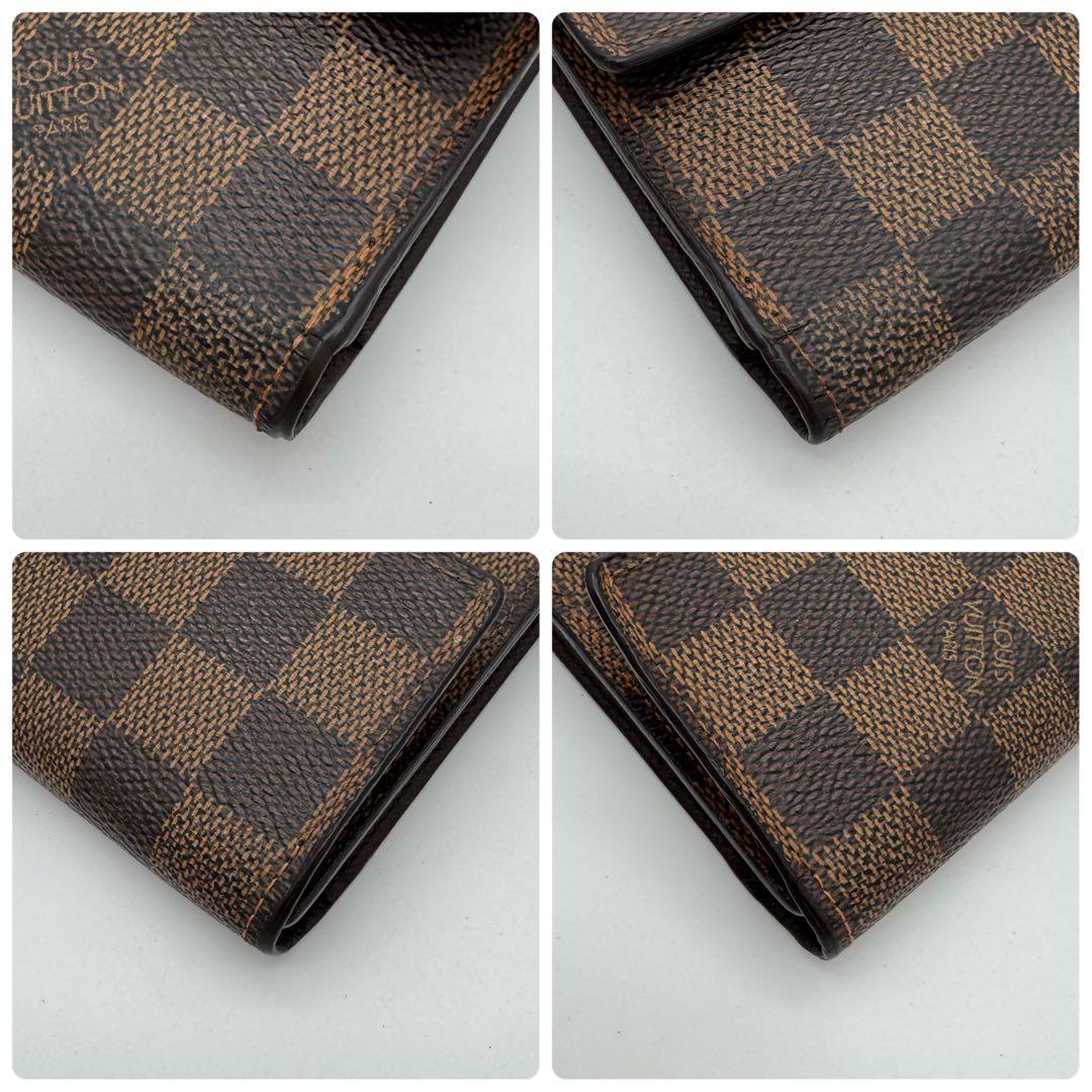 極美品✨️ルイヴィトン ダミエ エベヌ インターナショナル 三つ折り